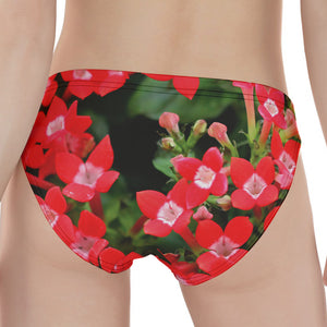 Red Bouvardia Print Women's Panties