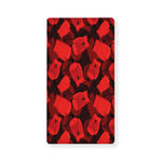 Red Boxing Gloves Pattern Print Baby Crib Sheet