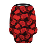 Red Boxing Gloves Pattern Print Baby Seat Cover