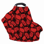 Red Boxing Gloves Pattern Print Baby Seat Cover