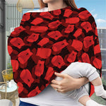 Red Boxing Gloves Pattern Print Baby Seat Cover