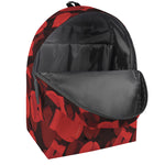 Red Boxing Gloves Pattern Print Backpack