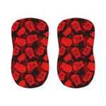 Red Boxing Gloves Pattern Print Bar Stool Covers