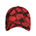 Red Boxing Gloves Pattern Print Baseball Cap