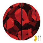 Red Boxing Gloves Pattern Print Basketball