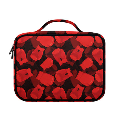 Red Boxing Gloves Pattern Print Briefcase Bible Bag