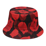 Red Boxing Gloves Pattern Print Bucket Hat