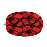 Red Boxing Gloves Pattern Print Car Side Mirror Covers