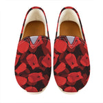 Red Boxing Gloves Pattern Print Casual Shoes