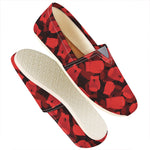 Red Boxing Gloves Pattern Print Casual Shoes