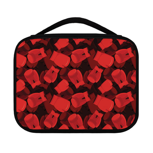 Red Boxing Gloves Pattern Print Classic Bible Case