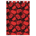 Red Boxing Gloves Pattern Print Curtain