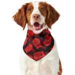 Red Boxing Gloves Pattern Print Dog Bandana
