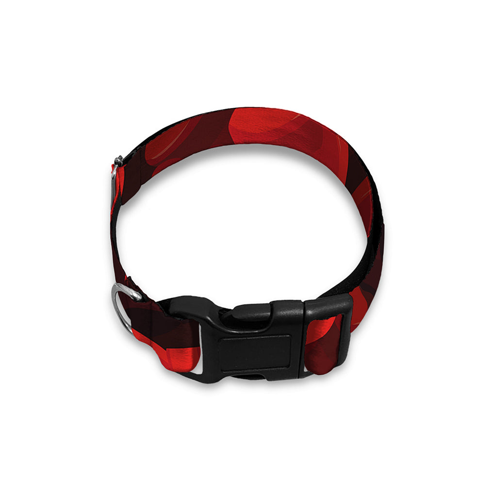 Red Boxing Gloves Pattern Print Dog Collar