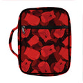 Red Boxing Gloves Pattern Print Front Pocket Bible Bag