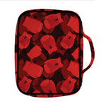 Red Boxing Gloves Pattern Print Front Pocket Bible Bag