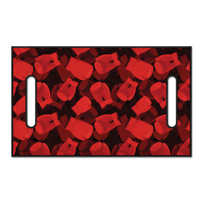 Red Boxing Gloves Pattern Print Golf Cart Seat Cover