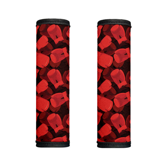 Red Boxing Gloves Pattern Print Handle Covers