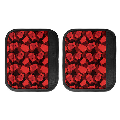 Red Boxing Gloves Pattern Print Handle Covers