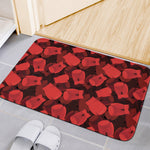 Red Boxing Gloves Pattern Print Indoor Door Mat