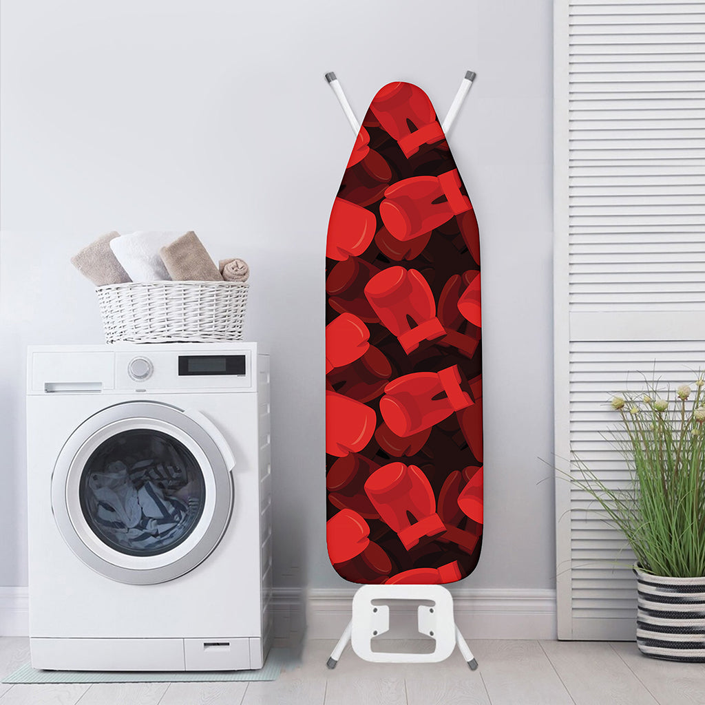 Red Boxing Gloves Pattern Print Ironing Board Cover