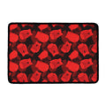 Red Boxing Gloves Pattern Print Kitchen Mat
