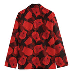 Red Boxing Gloves Pattern Print Men's Blazer