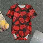 Red Boxing Gloves Pattern Print Men's Bodysuit