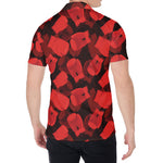 Red Boxing Gloves Pattern Print Men's Shirt