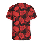 Red Boxing Gloves Pattern Print Men's Sports T-Shirt