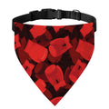 Red Boxing Gloves Pattern Print Over The Collar Dog Bandana