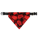Red Boxing Gloves Pattern Print Over The Collar Dog Bandana