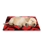 Red Boxing Gloves Pattern Print Pet Cooling Mat Cover