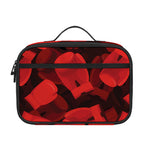 Red Boxing Gloves Pattern Print Portable Lunch Bag