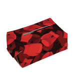 Red Boxing Gloves Pattern Print Rectangle Tissue Box Cover