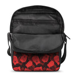 Red Boxing Gloves Pattern Print Rectangular Crossbody Bag