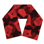 Red Boxing Gloves Pattern Print Scarf