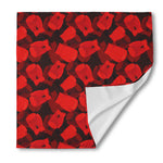 Red Boxing Gloves Pattern Print Silk Bandana