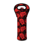 Red Boxing Gloves Pattern Print Single Neoprene Wine Tote