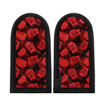 Red Boxing Gloves Pattern Print Skillet Handle Cover