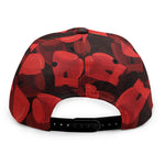 Red Boxing Gloves Pattern Print Snapback Cap