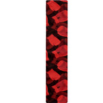 Red Boxing Gloves Pattern Print Table Runner