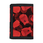 Red Boxing Gloves Pattern Print Trifold Wallet
