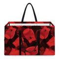 Red Boxing Gloves Pattern Print Utility Tote Bag