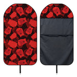 Red Boxing Gloves Pattern Print Waterproof Car Seat Cover