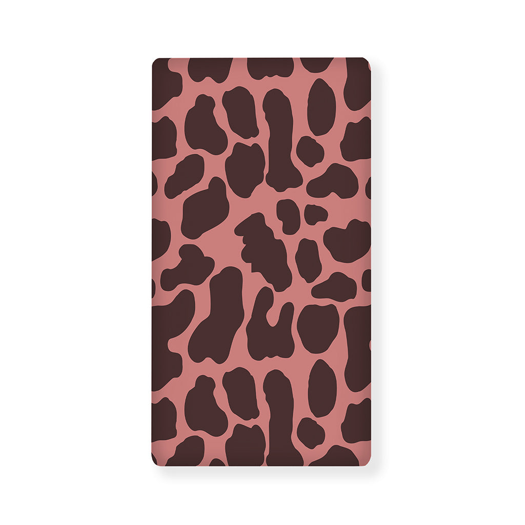 Red Brown Cow Print Baby Crib Sheet