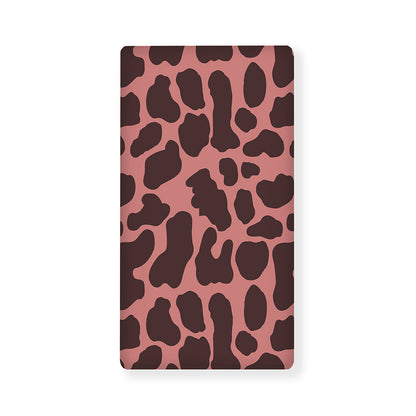 Red Brown Cow Print Baby Crib Sheet