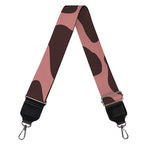 Red Brown Cow Print Bag Strap
