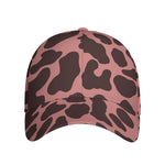 Red Brown Cow Print Baseball Cap