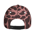 Red Brown Cow Print Baseball Cap